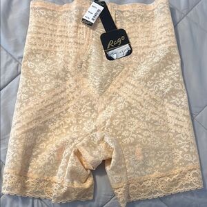Rago Beige Lace Shapewear Shorts